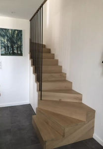 Alignés architecte construction bois maison écologique neuve escalier