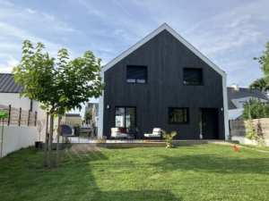 Alignés architecte - Construction maison bois- bretagne - façade