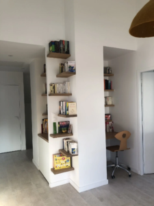 Alignés architecte - Maison neuve - étagères