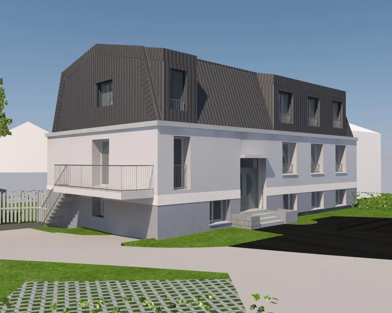 Alignés architecte - image projet logements collectif Angers